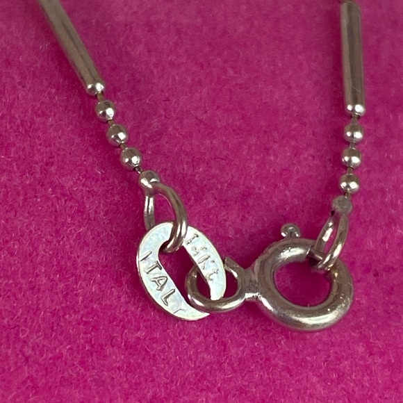 14K WHITE GOLD bracelet VINTAGE Made in Italy REAL GOLD - Picture 5 of 12